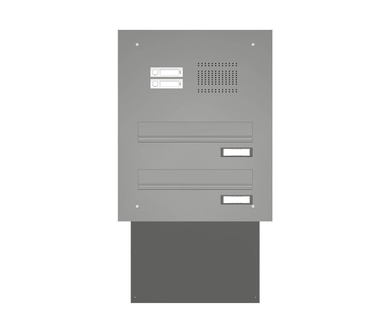 Basic | Mauerdurchwurf Briefkasten BASIC 623 pulverbeschichtet - Klingel- Sprechstelle - 2 Parteien | Briefkästen | Briefkasten Manufaktur