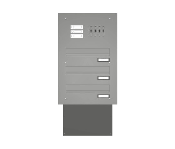 Basic | Mauerdurchwurf Briefkastenanlage BASIC 623 pulverbeschichtet - Klingel- Sprechstelle - 3 Parteien | Buzones | Briefkasten Manufaktur