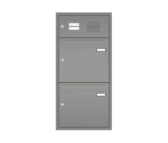 Basic | Unterputz Briefkastenanlage BASIC 534 - Pulverbeschichtet- Klingel- Sprechstelle - 2 Parteien | Buzones | Briefkasten Manufaktur