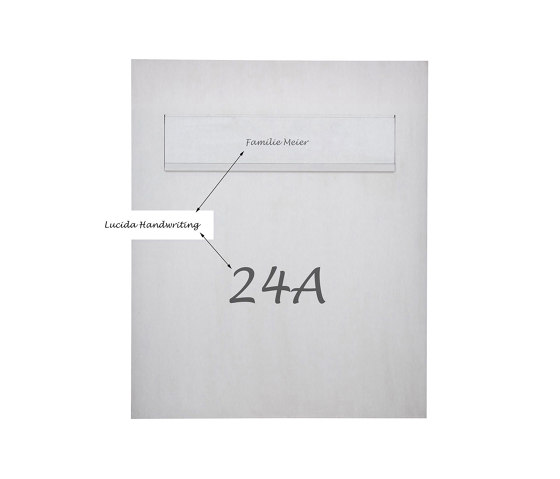 Designer | Edelstahl Design Zaunbriefkasten DESIGNER Style BIG - Entnahme hinten | Buchette lettere | Briefkasten Manufaktur
