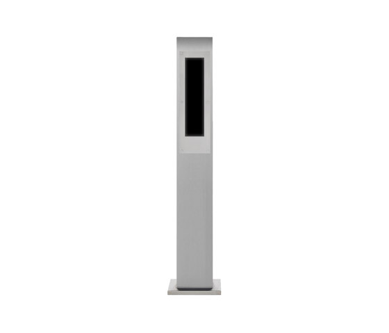 Designer | Edelstahl Klingelstele Designer - GIRA System 106 - 5-fach vorbereitet 160 cm | Campanelli | Briefkasten Manufaktur