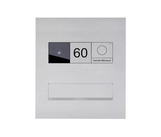 Designer | Edelstahl Mauerdurchwurf Briefkasten Designer Modell - GIRA System 106 - 3-fach vorbereitet | Mailboxes | Briefkasten Manufaktur