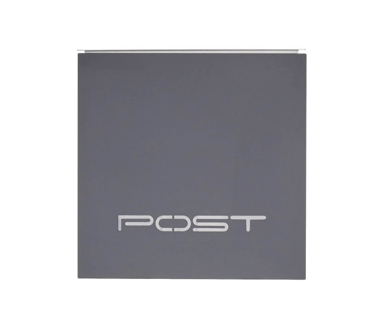 Kästner | Edelstahl Design Briefkasten KÄSTNER - Design Linie "POST" in Anthrazit | Buchette lettere | Briefkasten Manufaktur