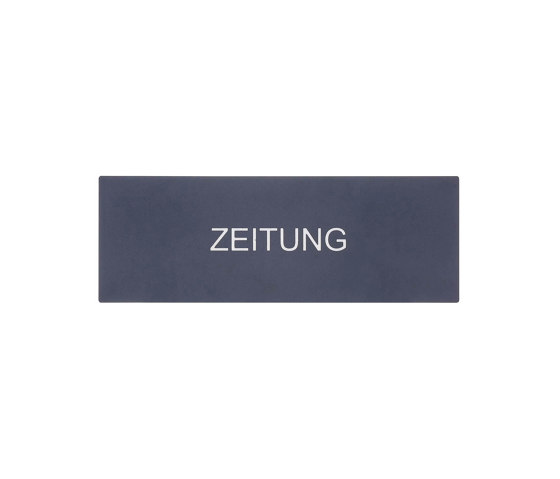 Kästner | Zeitungsfach KÄSTNER 228ZF aus Edelstahl V2A, geschliffen mit Blende in RAL Farbe | Buchette lettere | Briefkasten Manufaktur