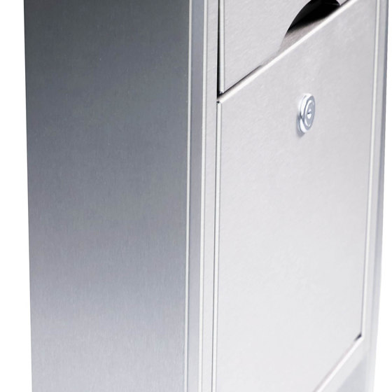 Premium | 4er 2x2 Standbriefkasten PREMIUM BIG ST-P aus Edelstahl gebürstet | Mailboxes | Briefkasten Manufaktur
