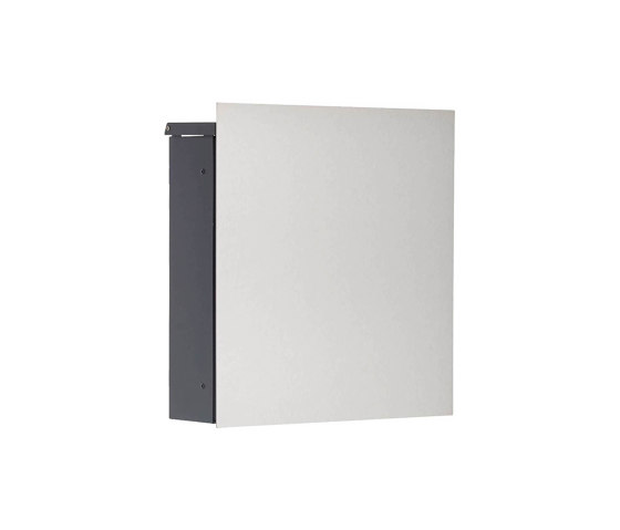 Schiller | Design Briefkasten SCHILLER SMALL VA7016 - Edelstahl V2A, geschliffen & RAL 7016 | Buzones | Briefkasten Manufaktur