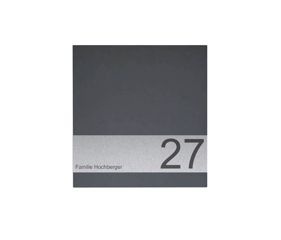 Schiller | Design Briefkasten SCHILLER SMALL VARS-OZ - RAL Farbe mit Edelstahlapplikation | Buzones | Briefkasten Manufaktur