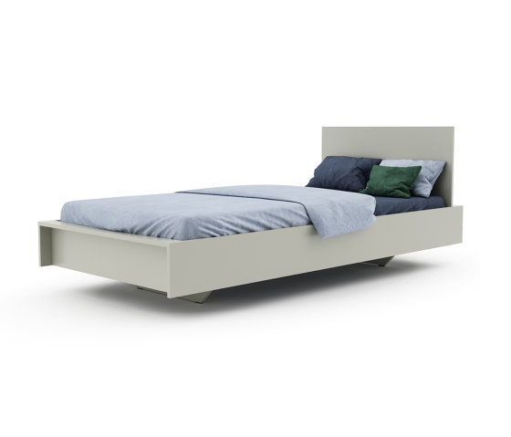 Flai bed with headboard lacquered in 20 standard colours | Lits | Müller small living