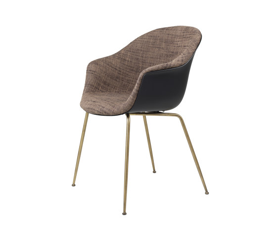 Bat Dining Chair - Front Upholstered, Conic base | Chairs | GUBI