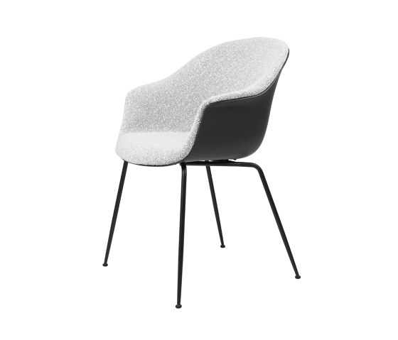 Bat Dining Chair - Front Upholstered, Conic base | Chaises | GUBI