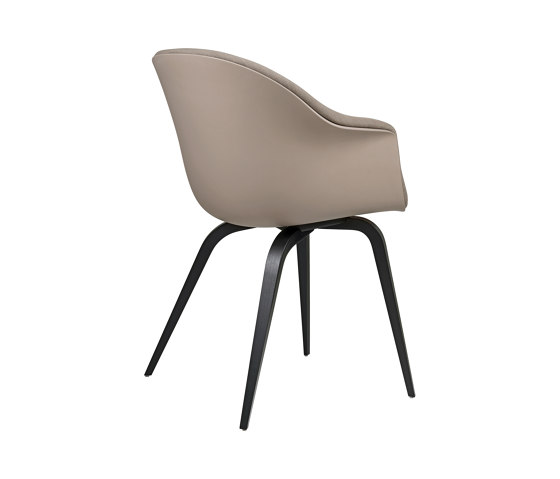 Bat Dining Chair - Front Upholstered, Wood base | Stühle | GUBI