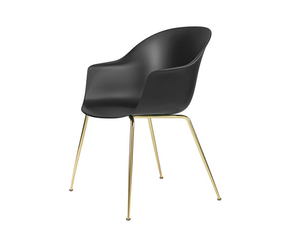 Bat Dining Chair - Un-ophulstered, Conic Base | Sedie | GUBI