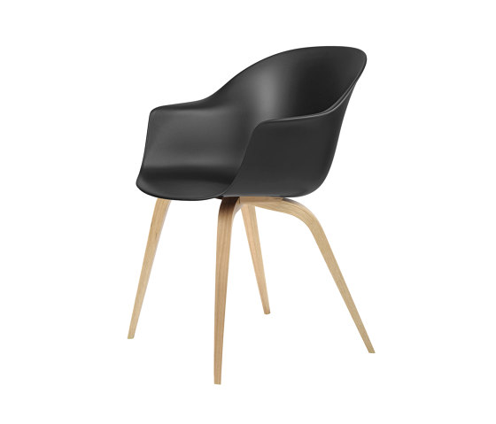 Bat Dining Chair - Un-Upholstered- Wood base | Sillas | GUBI