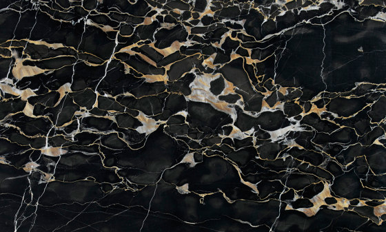 Schwarzer Marmor | Nero Portoro | Naturstein Platten | Mondo Marmo Design