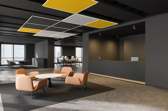 Acoustic Panels, Horizontal | Sound absorbing ceiling systems | Koncept