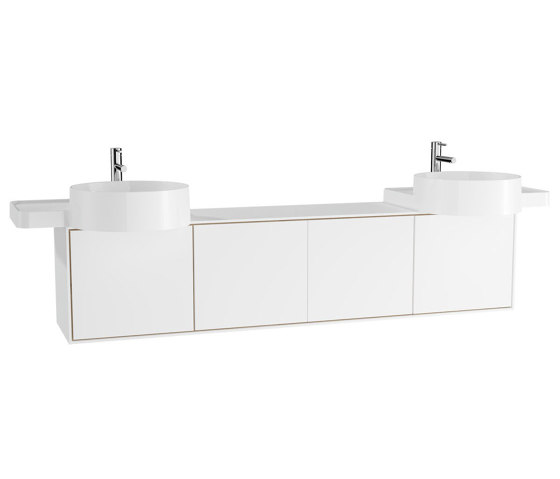 Voyage Washbasin Unit for Double Countertop Washbasin | Armarios lavabo | VitrA Bathrooms