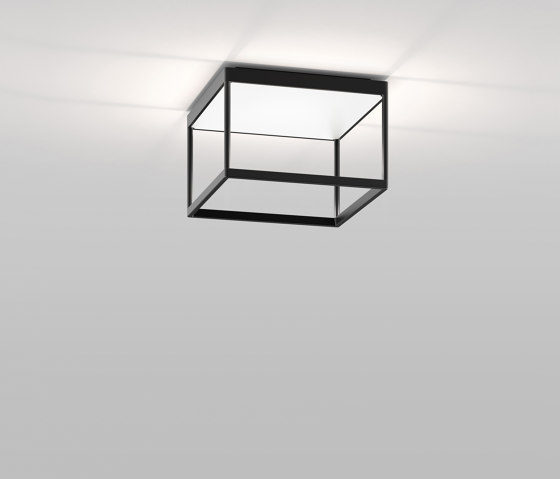 REFLEX² M 200 schwarz | Pyramidenstruktur weiß | Deckenleuchten | serien.lighting