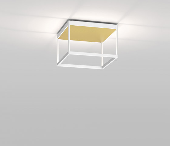 REFLEX² M 200 weiß | Pyramidenstruktur gold | Deckenleuchten | serien.lighting