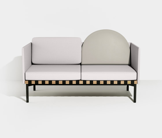 Grid | 2 seater sofa with armrests | Divani | Petite Friture