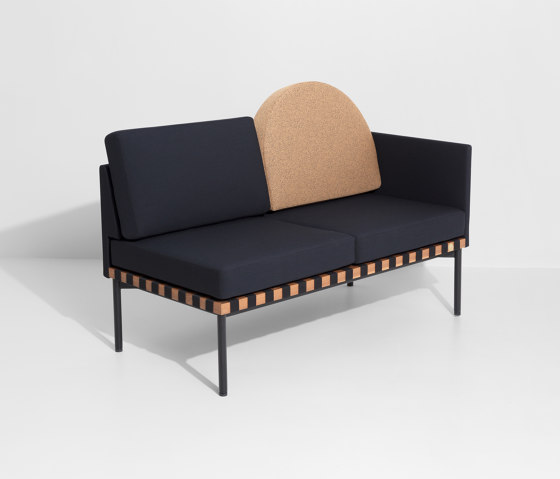 Grid | 2 seater sofa with one armrest | Divani | Petite Friture