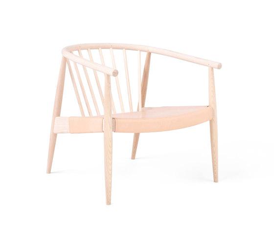 Reprise | Chair w/ Hide Seat | Ash | Fauteuils | L.Ercolani