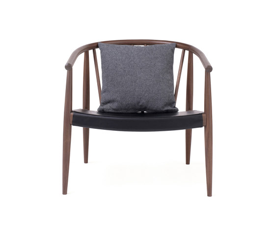 Reprise | Chair w/ Hide Seat | Walnut | Poltrone | L.Ercolani