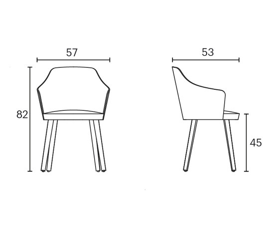 Stuhl Kaiak mit Armlehnen | Stühle | ENEA