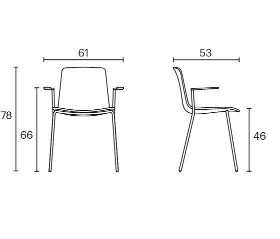 Stuhl Lottus mit Armlehnen | Stühle | ENEA