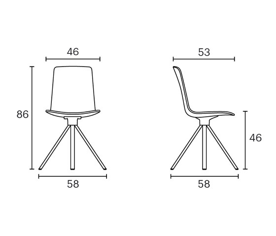 Lottus High spin chair | Chairs | ENEA