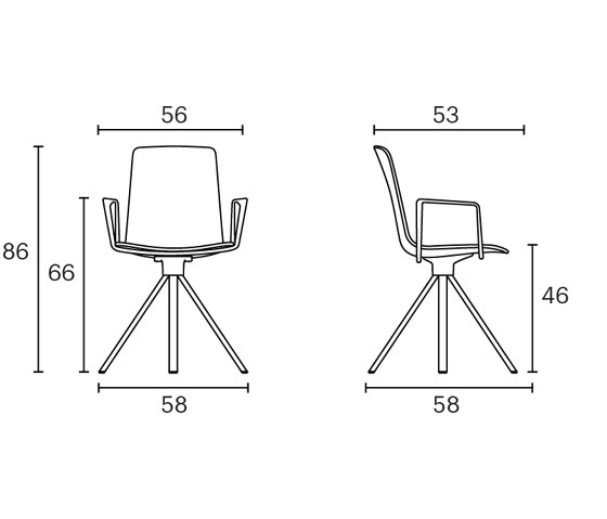 Lottus High spin chair | Chairs | ENEA
