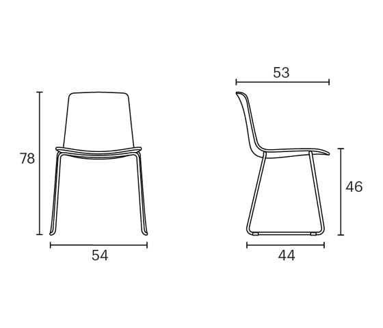 Stuhl Lottus mit Kufengestell | Stühle | ENEA
