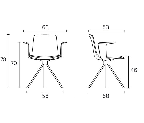Lottus spin chair | Sedie | ENEA