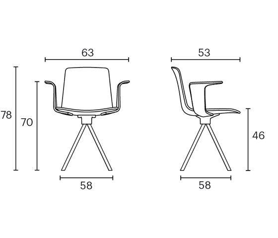 Lottus Wood spin chair | Chairs | ENEA