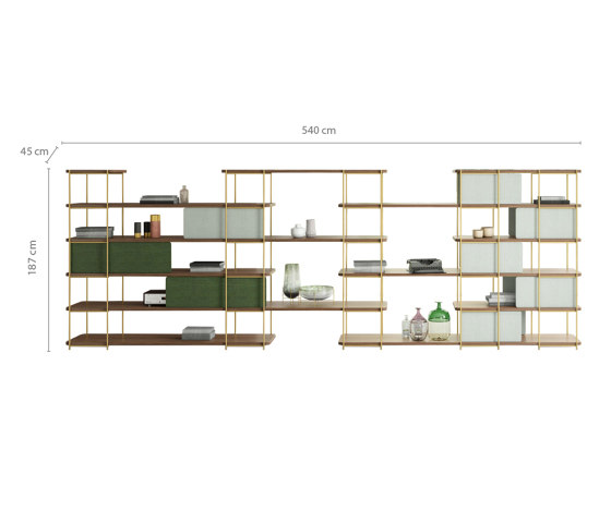 Julia Self-supporting shelve and space divider | Scaffali | Momocca