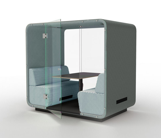 Cabin | Booth 4-persons open glass | Sistemas arquitectónicos fonoabsorbentes | Conceptual