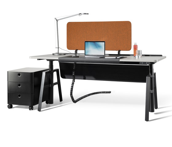 etio one-person workstation electrically height-adjustable | Mesas contract | Wiesner-Hager