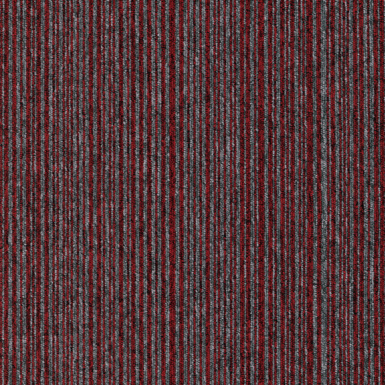 Carpet Foundry - Acoustic Option | Cranberry & Dusk Stripe | Carpet tiles | Amtico