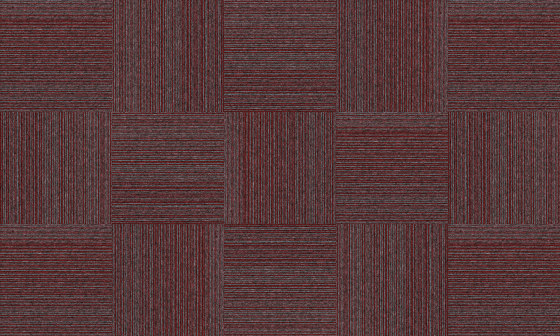 Carpet Foundry - Acoustic Option | Cranberry & Dusk Stripe | Carpet tiles | Amtico