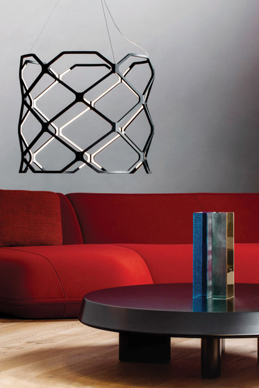 Titia LED pendant light in black finish, dimmable | Suspended lights | Nemo