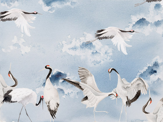Dancing cranes | Wall coverings / wallpapers | WallPepper/ Group