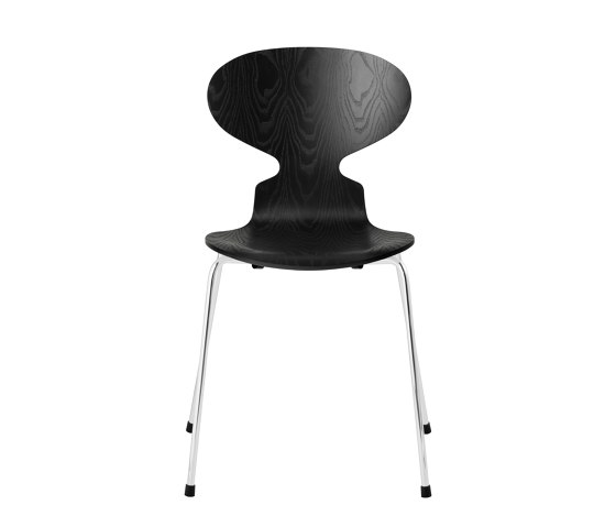 Ant™ | Chair | 3101 | Black coloured ash | Chrome base | Chairs | Fritz Hansen