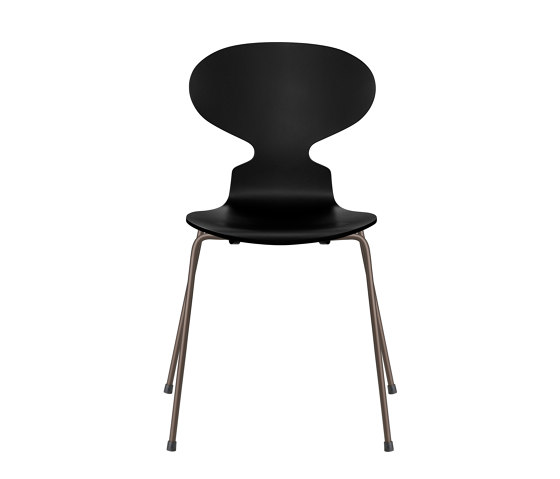 Ant™ | Chair | 3101 | Black lacquered  | Brown bronze base | Sedie | Fritz Hansen
