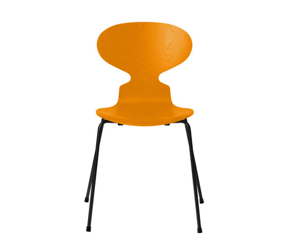 Ant™ | Chair | 3101 | Burnt Yellow coloured ash | Black base | Sillas | Fritz Hansen