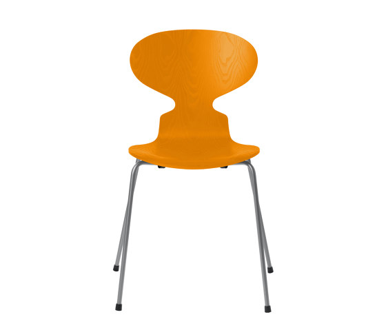Ant™ | Chair | 3101 | Burnt Yellow coloured ash | Silver grey base | Sedie | Fritz Hansen