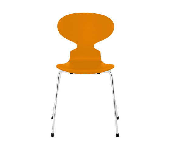 Ant™ | Chair | 3101 | Burnt Yellow lacquered  | Chrome base | Sillas | Fritz Hansen
