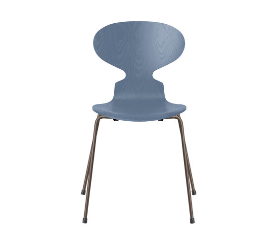 Ant™ | Chair | 3101 | Dusk blue coloured ash | Brown bronze base | Chairs | Fritz Hansen