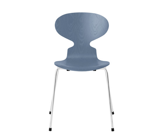 Ant™ | Chair | 3101 | Dusk blue coloured ash | Chrome base | Sedie | Fritz Hansen