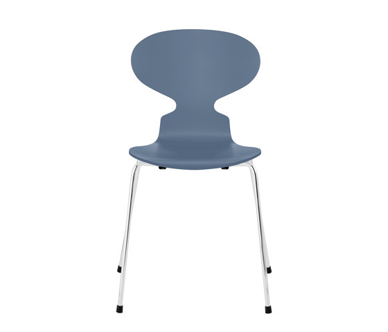 Ant™ | Chair | 3101 | Dusk blue lacquered  | Chrome base | Sedie | Fritz Hansen