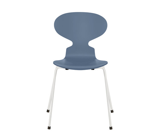 Ant™ | Chair | 3101 | Dusk blue lacquered | White base | Chaises | Fritz Hansen
