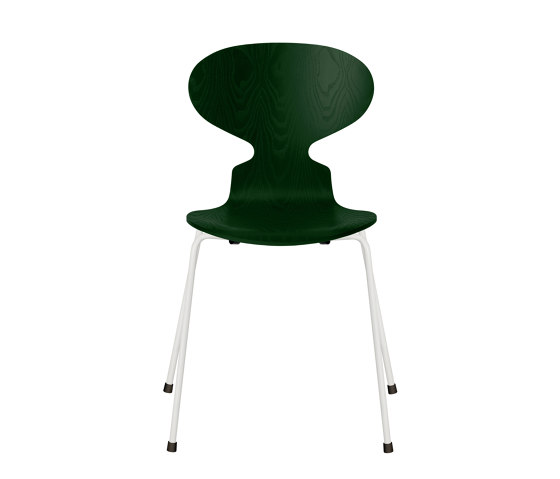 Ant™ | Chair | 3101 | Evergreen  coloured ash | White base | Stühle | Fritz Hansen